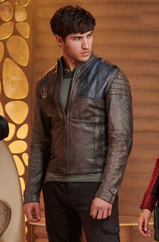Hollywood Jackets Cameron Cuffe Seg-El Krypton Leather Jacket