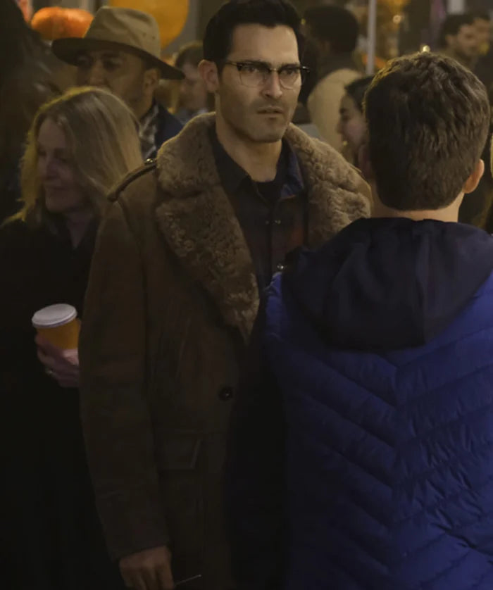 Superman and Lois Clark Kent Brown Suede Jacket
