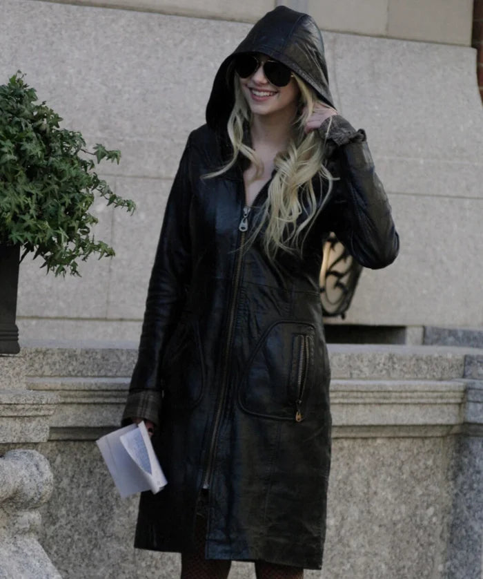 Hollywood Jacket Taylor Momsen Gossip Girl Jenny Humphrey Leather Coat