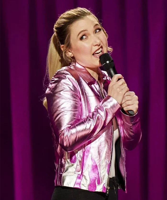 Hollywood Jackets Have It All Taylor Tomlinson Pink Leather Jacket