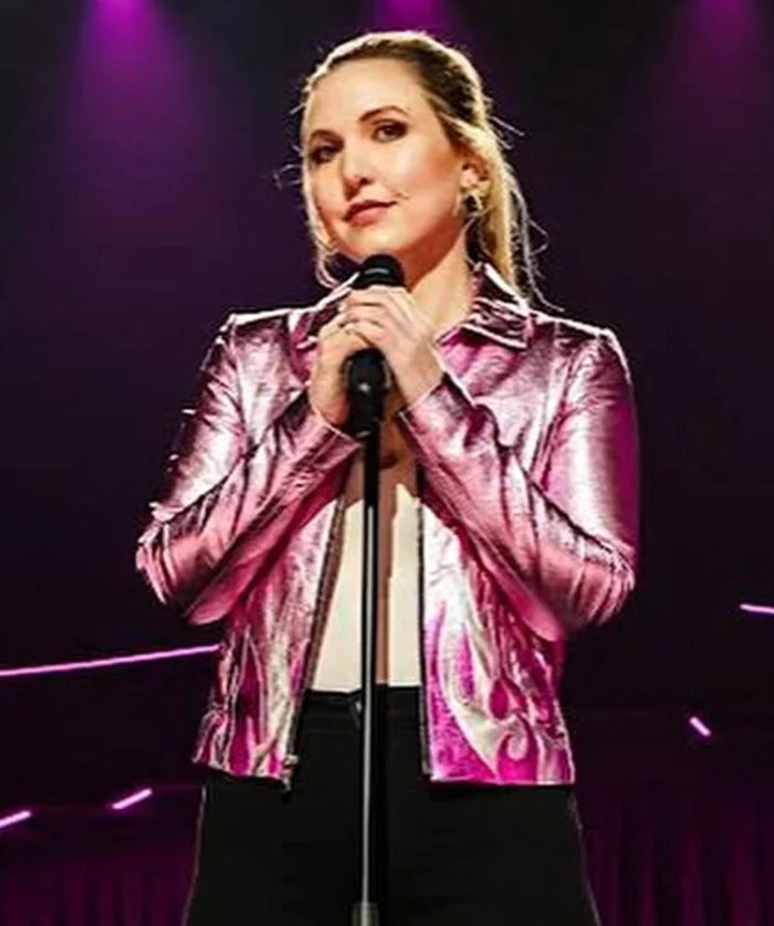 Hollywood Jackets Have It All Taylor Tomlinson Pink Leather Jacket