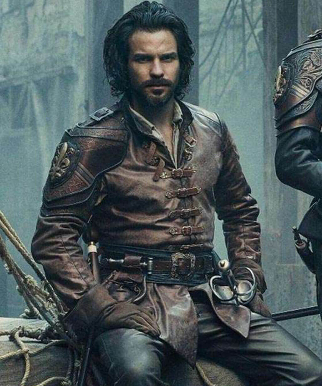 Hollywood Jackets The Musketeers Aramis Brown Leather Jacket