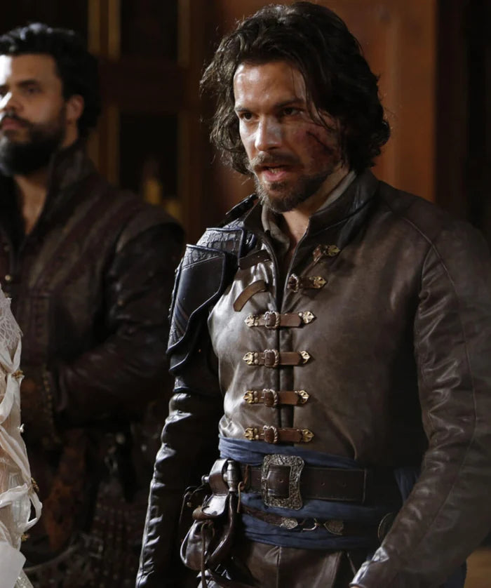 The Musketeers S3 Aramis Brown Leather Jacket