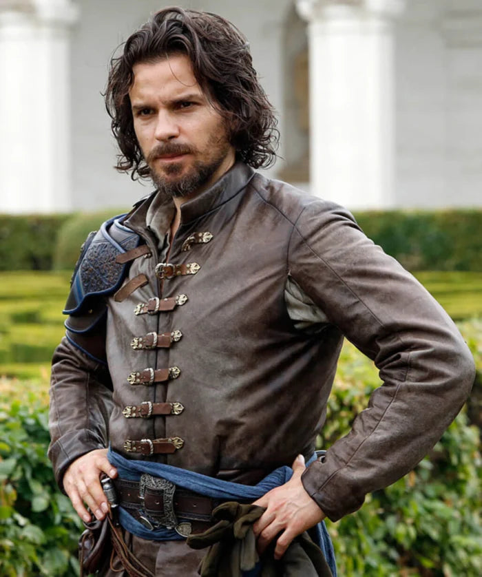 The Musketeers S3 Aramis Brown Leather Jacket