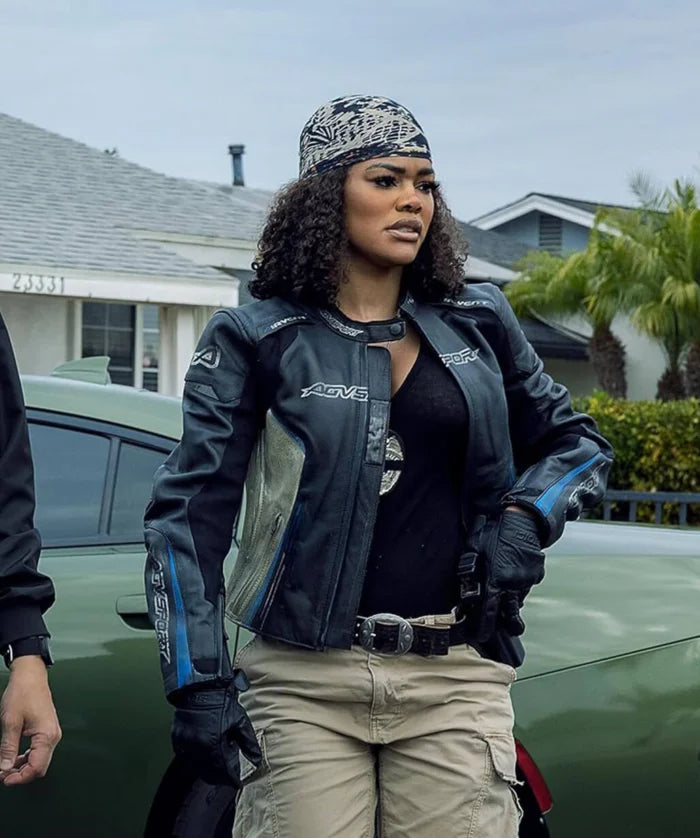 Hollywood Jackets The Rip 2026 Teyana Taylor Biker Leather Jacket