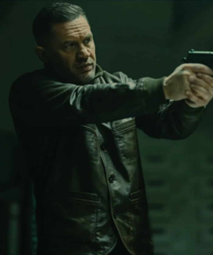 Tom Hardy MobLand Brown Leather Jacket