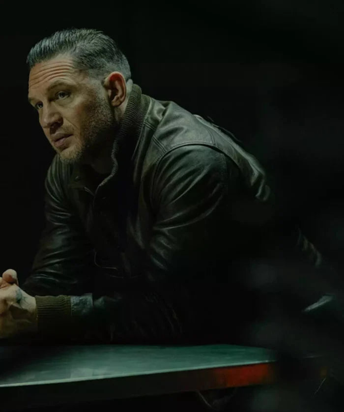 Tom Hardy MobLand Brown Leather Jacket