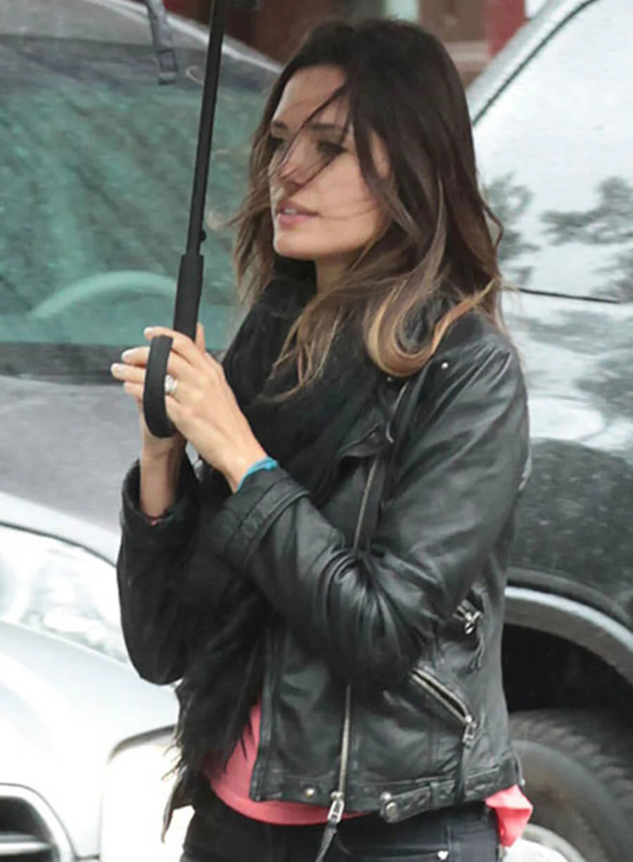 Hollywood Jackets Torrey DeVitto Black Leather Jacket
