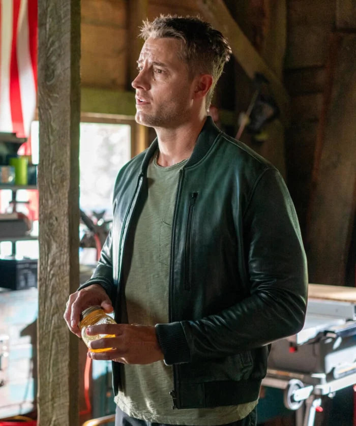 Tracker S2 Colter Shaw Green Bomber Leather Jacket
