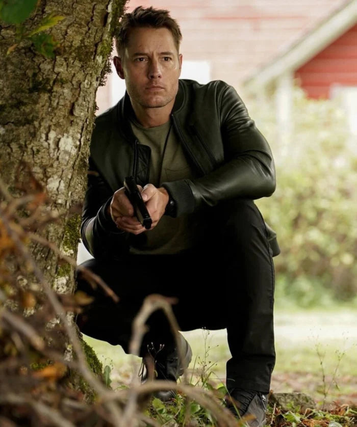 Tracker S2 Colter Shaw Green Bomber Leather Jacket