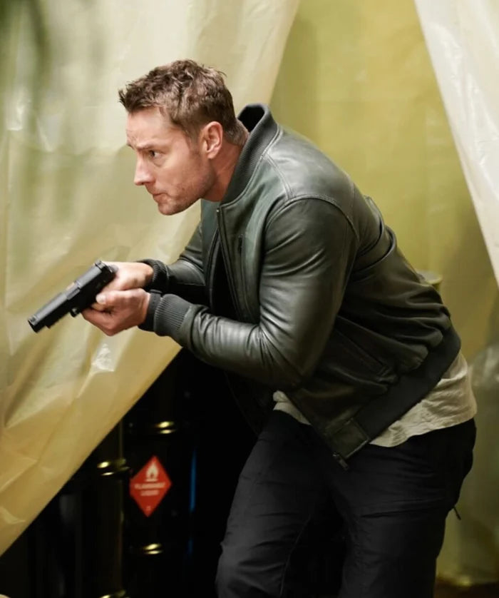 Tracker S2 Colter Shaw Green Bomber Leather Jacket