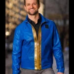 Vault Fallout 76 Blue Leather Jacket