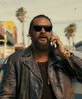 The Wrecking Crew 2026 Jason Momoa Distressed Leather Jacket